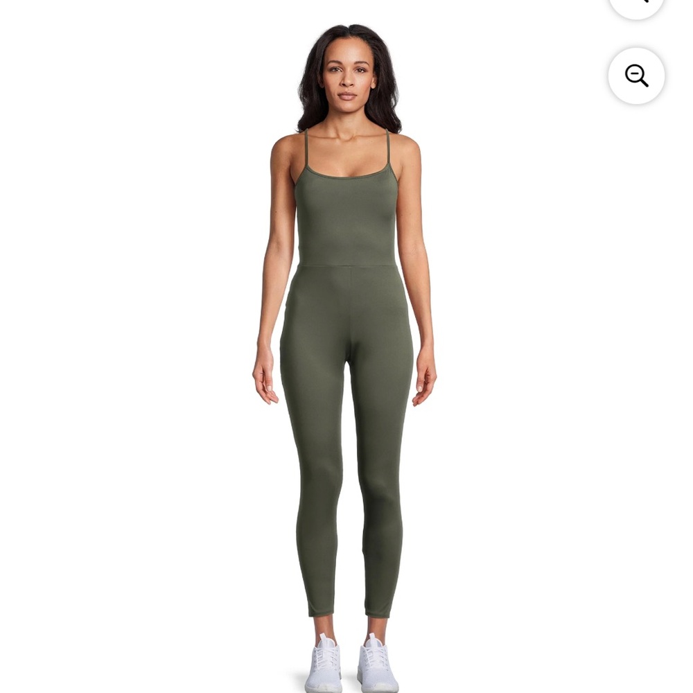 NWT medium green pants romper jumpsuit 853 - Picture 1 of 5